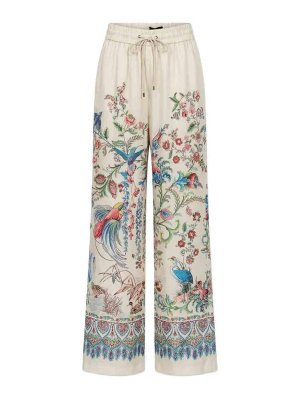 ETRO: カジュアルトラウザー - カジュアルパンツ - 白