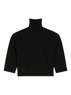 Max Mara: Rollkragenpullover  und Polo-Ausschnitt - Rollkragenpullover - Schwarz