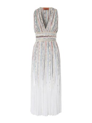 MISSONI: Robe longueur genou - Robe Au Genou - Blanc