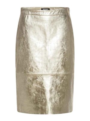 ROTATE Birger Christensen: Knielange und Midi Röcke - Midirock - Gold