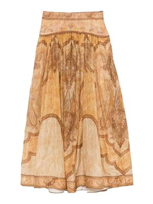 ZIMMERMANN: Jupes midi et au genou - Jupe Midi - Jaune