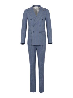 CORNELIANI: Knielange Kleider - Knielanges Kleid - Denim