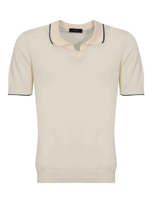 FAY: polo shirts - Cotton knitted polo shirt
