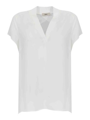 HERNO: bluse - Blusa In Viscosa