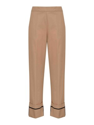 HERNO: casual trousers - Drop-proof cotton gabardine trousers