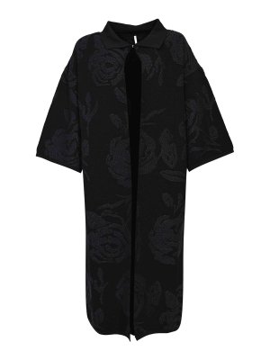 LIVIANA CONTI: cappotti al ginocchio - Cappotto Andrew In Misto Viscosa Nero