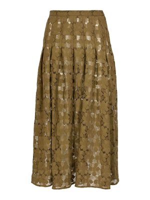 MAX MARA STUDIO: Faldas media pierna y semilargas - Falda Semilarga - Verde