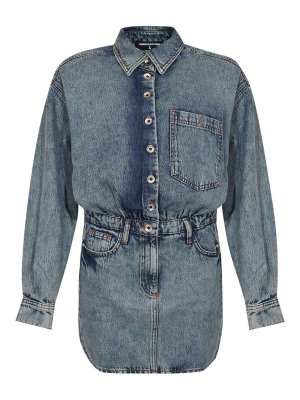 PATRIZIA PEPE: ニーレングスドレス - 膝丈ドレス - ブルー