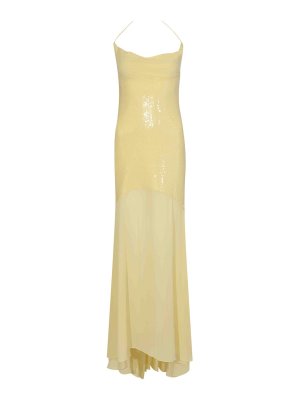 PATRIZIA PEPE: evening dresses - Long asymmetrical dress