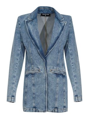 PATRIZIA PEPE: blazers - Cotton Denim Blazer