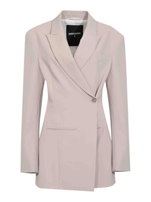 PATRIZIA PEPE: Chaquetas denim - Chaqueta Vaquera - Gris Claro