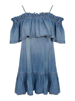 Pinko: ニーレングスドレス - 膝丈ドレス - デニム