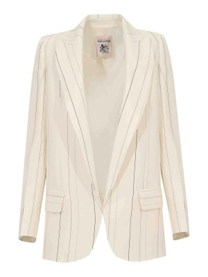 Semicouture: giacche casual - Giacca Candida In Misto Viscosa E Lana