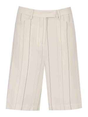 Semicouture: pantaloni shorts - Shorts Paloma In Misto Viscosa E Lana