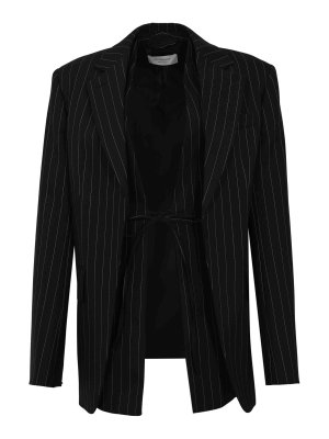 SPORTMAX: Blazer - Blazer - Negro