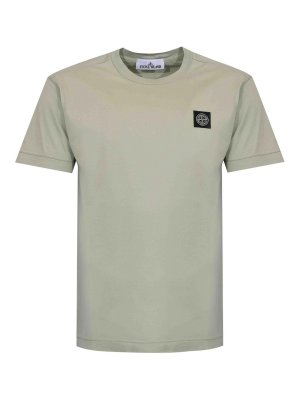 STONE ISLAND: Tシャツ - Tシャツ - ライトグリーン