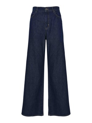 WEEKEND MAX MARA: straight leg jeans - Wkd Vega Jeans In Soft Cotton Denim
