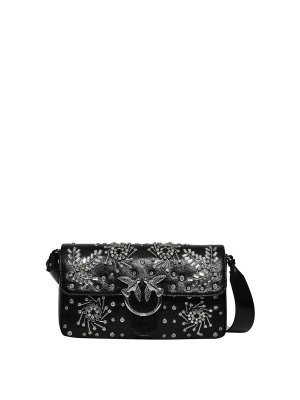 Pinko: borse a spalla - Borsa Slouchy Classic Effetto Pelle