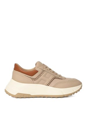 HOGAN: Chaussures de sport - Baskets - Beige