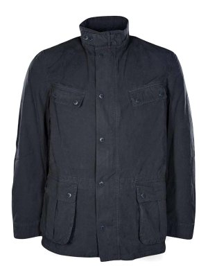 BARBOUR: knee length coats - Blue jacket