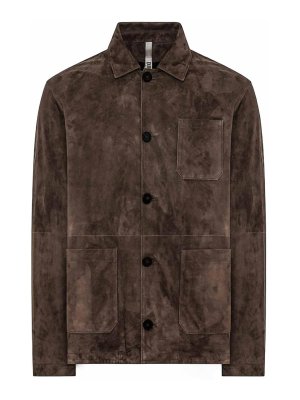 DUNO: knee length coats - Brown jacket
