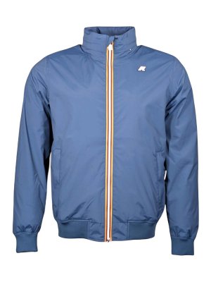 K-WAY: knee length coats - Blue jacket