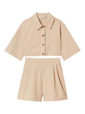 TWINSET: Hosen Shorts - Shorts - Beige