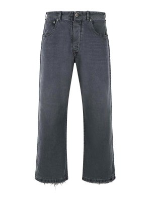 Maison Margiela: jeans dritti, a sigaretta - Jeans in cotone nero