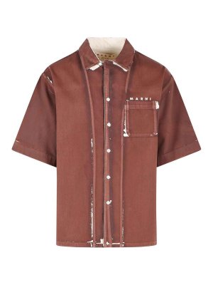 Marni: Camisas - Camisa - Marrón