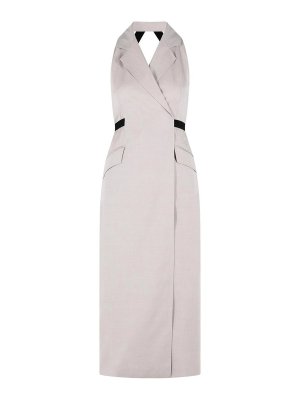 Max Mara: Knielange Kleider - Knielanges Kleid - Beige