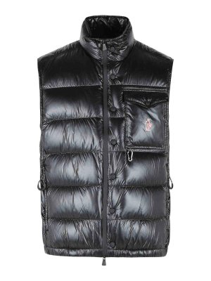 MONCLER: Kurze Daunenjacken - Daunenjacke - Schwarz