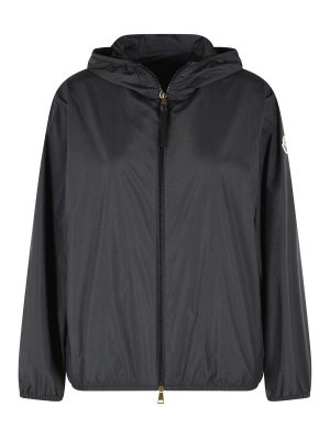 MONCLER: giacche casual - Giacca con cappuccio  nero Fegeos