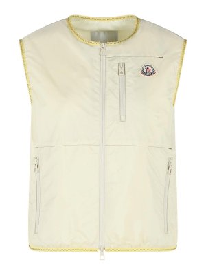 MONCLER: vests - Alshain Yellow Polyamide Vest