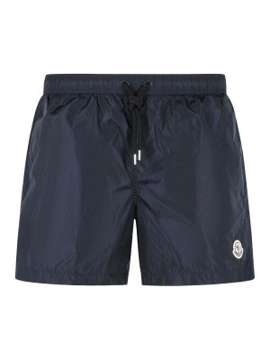 MONCLER: one-piece - Navy Polyamide Swimsuit