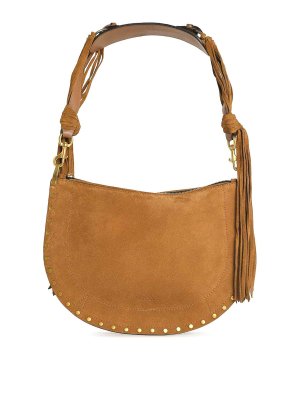 ISABEL MARANT: shopper - Borsa Oskan Cognac in morbida pelle