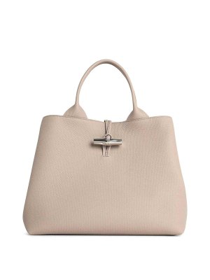 LONGCHAMP: totes bags - Bag With  Handle In Clay Leather