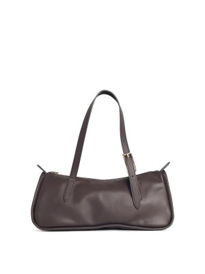 LONGCHAMP: shopper - Lussuosa borsa in pelle marrone