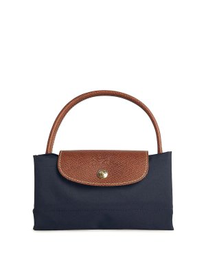LONGCHAMP: shoulder bags - Bag With  Handle In Marine Recycled Tela