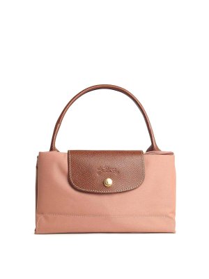 LONGCHAMP: shoulder bags - Bag With  Handle In Pink Recycled Tela