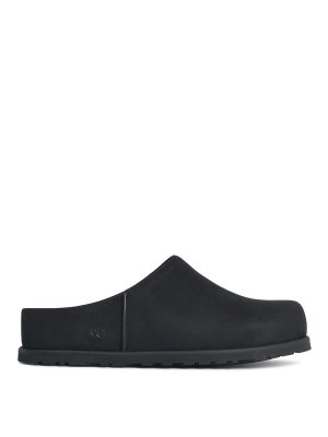 UGG: Loafers & Slippers - Otzo Black Leather Slippers