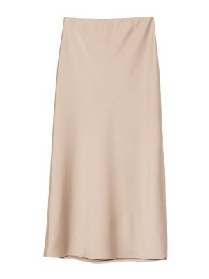 D.EXTERIOR: Knielange und Midi Röcke - Midirock - Braun