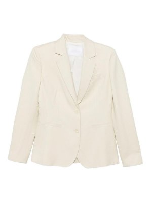 DONDUP: blazers - Blazer Jacket In White Linen