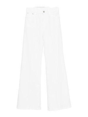DONDUP: flared jeans - Amber Jeans In Flared White