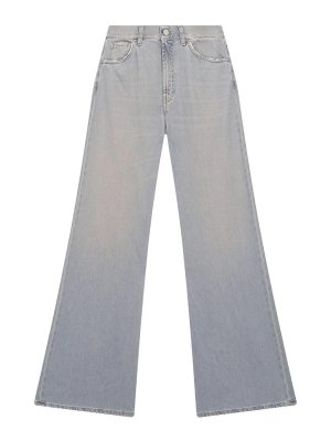 DONDUP: straight leg jeans - Amber Jeans In Blue Denim