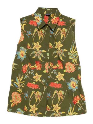 FAY: camicie - Camicia Senza Maniche In Cotone