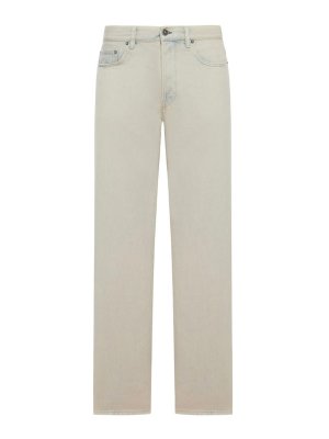 GOLDEN GOOSE: straight leg jeans - Loose Fit Bleach Skate Jeans