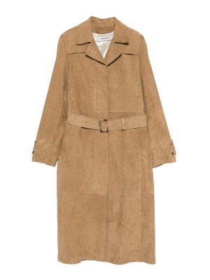 GOLDEN GOOSE: Trenchcoats - Trenchcoat - Beige