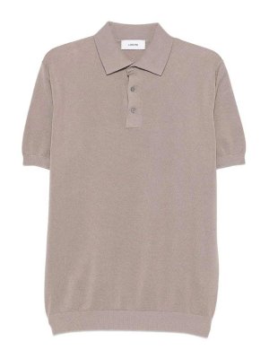 LARDINI: polo - Polo a maniche corte in cotone beige