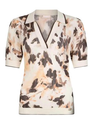 Liu Jo: t-shirt - T-shirt scollo a V multicolor