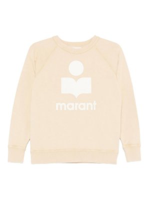 Isabel Marant Etoile: Felpe e maglie - Felpa Gialla Con Logo Ricamato
